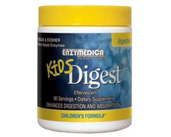 Kids Digest is a mild potency digestion enzyme product for children , which aids in the digestion of all food groups. Its enzymes are all derived from plants. Enzymedica still stands by its commitment to not add fillers..